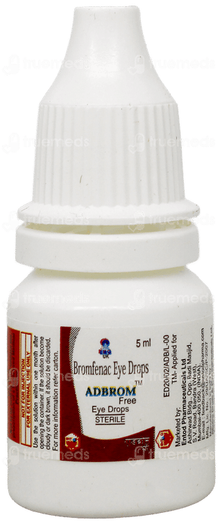 Adbrom Free Eye Drops 5Ml